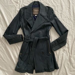 Genuine Leather UGG “trench coat” Jacket